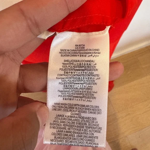 SOLD: BCBG MAXAZRIA Red Ria Criss-Cross Front Gown Dress Womens 6 EUC - Picture 9 of 9